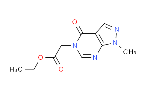 CAS No. 1011359-91-3, Ethyl 2-(1-methyl-4-oxo-1H-pyrazolo[3,4-d]pyrimidin-5(4H)-yl)acetate
