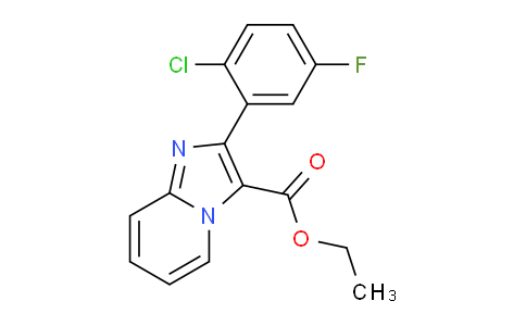 CAS No. 1923068-94-3, Ethyl 2-(2-chloro-5-fluorophenyl)imidazo[1,2-a]pyridine-3-carboxylate