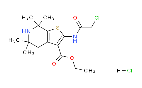 CAS No. 1171150-66-5, Ethyl 2-(2-chloroacetamido)-5,5,7,7-tetramethyl-4,5,6,7-tetrahydrothieno[2,3-c]pyridine-3-carboxylate hydrochloride