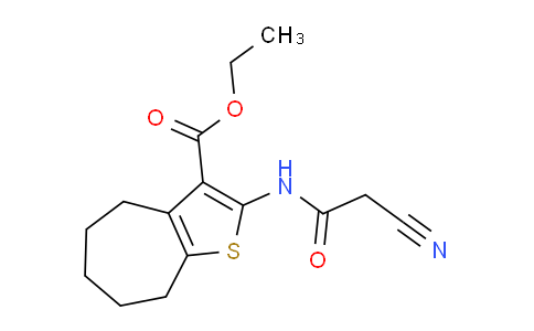 CAS No. 669753-36-0, Ethyl 2-(2-cyanoacetamido)-5,6,7,8-tetrahydro-4H-cyclohepta[b]thiophene-3-carboxylate