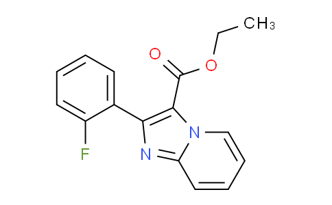 CAS No. 1956341-71-1, Ethyl 2-(2-fluorophenyl)imidazo[1,2-a]pyridine-3-carboxylate
