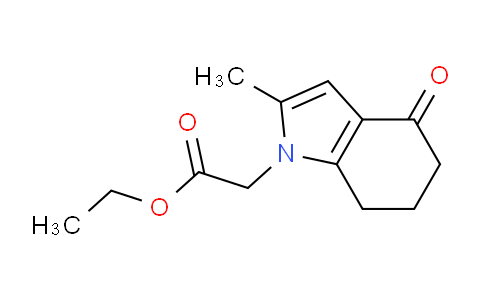 CAS No. 1260673-29-7, Ethyl 2-(2-methyl-4-oxo-4,5,6,7-tetrahydro-1H-indol-1-yl)acetate