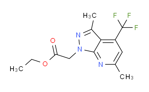 CAS No. 1011370-71-0, Ethyl 2-(3,6-dimethyl-4-(trifluoromethyl)-1H-pyrazolo[3,4-b]pyridin-1-yl)acetate