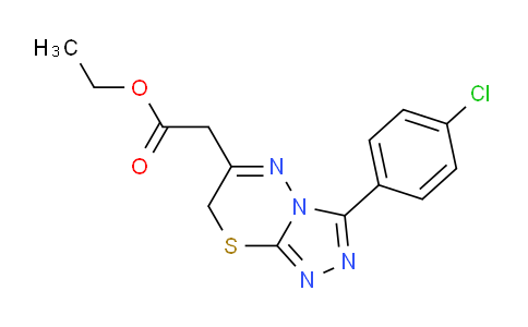 CAS No. 150536-08-6, Ethyl 2-(3-(4-chlorophenyl)-7H-[1,2,4]triazolo[3,4-b][1,3,4]thiadiazin-6-yl)acetate