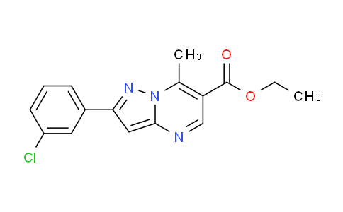 CAS No. 203587-56-8, Ethyl 2-(3-chlorophenyl)-7-methylpyrazolo[1,5-a]pyrimidine-6-carboxylate
