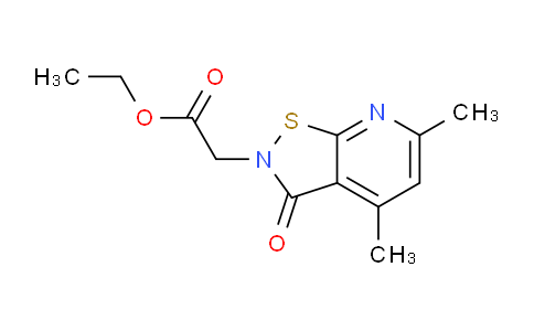 CAS No. 97055-45-3, Ethyl 2-(4,6-dimethyl-3-oxoisothiazolo[5,4-b]pyridin-2(3H)-yl)acetate