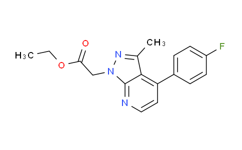 CAS No. 1011397-31-1, Ethyl 2-(4-(4-fluorophenyl)-3-methyl-1H-pyrazolo[3,4-b]pyridin-1-yl)acetate