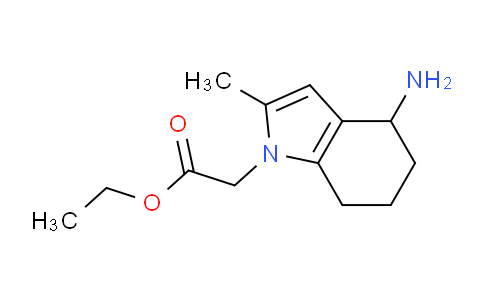 CAS No. 1292419-15-8, Ethyl 2-(4-amino-2-methyl-4,5,6,7-tetrahydro-1H-indol-1-yl)acetate