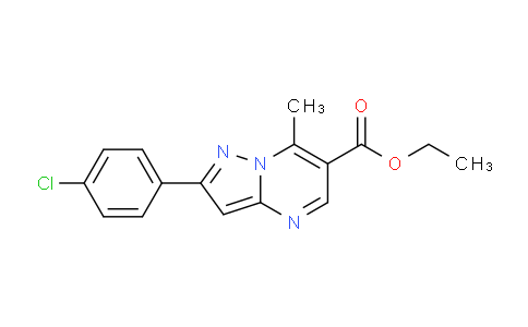 CAS No. 175201-54-4, Ethyl 2-(4-chlorophenyl)-7-methylpyrazolo[1,5-a]pyrimidine-6-carboxylate