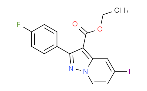 CAS No. 1956381-64-8, Ethyl 2-(4-fluorophenyl)-5-iodopyrazolo[1,5-a]pyridine-3-carboxylate
