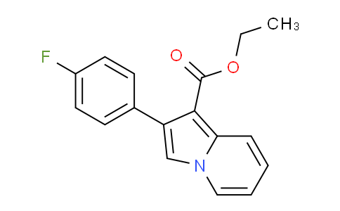 CAS No. 477870-69-2, Ethyl 2-(4-fluorophenyl)indolizine-1-carboxylate