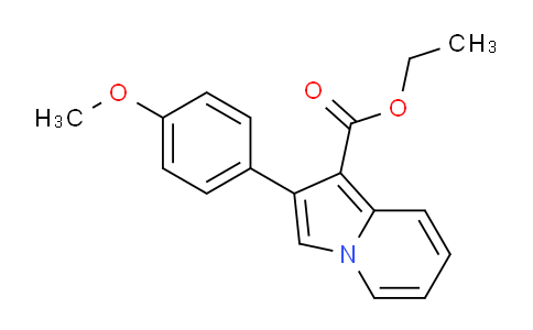 CAS No. 477862-79-6, Ethyl 2-(4-methoxyphenyl)indolizine-1-carboxylate