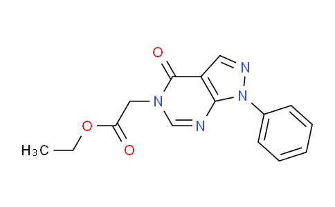 CAS No. 656831-55-9, Ethyl 2-(4-oxo-1-phenyl-1H-pyrazolo[3,4-d]pyrimidin-5(4H)-yl)acetate