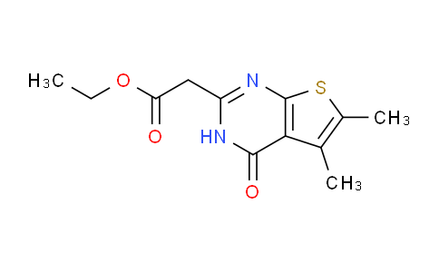 CAS No. 105219-73-6, Ethyl 2-(5,6-dimethyl-4-oxo-3,4-dihydrothieno[2,3-d]pyrimidin-2-yl)acetate