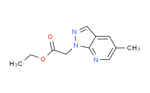 CAS No. 1160246-38-7, Ethyl 2-(5-methyl-1H-pyrazolo[3,4-b]pyridin-1-yl)acetate
