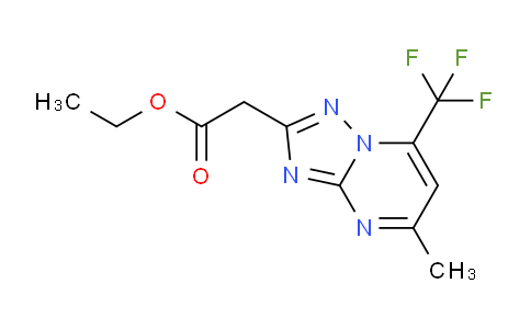 CAS No. 1160246-31-0, Ethyl 2-(5-methyl-7-(trifluoromethyl)-[1,2,4]triazolo[1,5-a]pyrimidin-2-yl)acetate