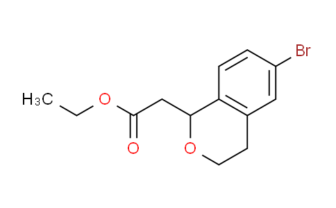 CAS No. 170856-67-4, Ethyl 2-(6-bromoisochroman-1-yl)acetate