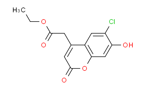 CAS No. 92023-40-0, Ethyl 2-(6-chloro-7-hydroxy-2-oxo-2H-chromen-4-yl)acetate