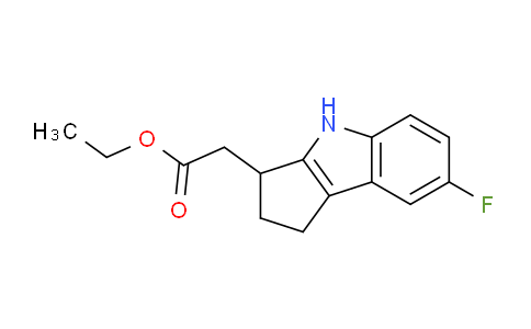 CAS No. 393509-21-2, Ethyl 2-(7-fluoro-1,2,3,4-tetrahydrocyclopenta[b]indol-3-yl)acetate