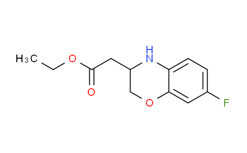 CAS No. 1031582-53-2, Ethyl 2-(7-fluoro-3,4-dihydro-2H-benzo[b][1,4]oxazin-3-yl)acetate