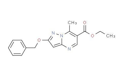 CAS No. 162286-96-6, Ethyl 2-(benzyloxy)-7-methylpyrazolo[1,5-a]pyrimidine-6-carboxylate
