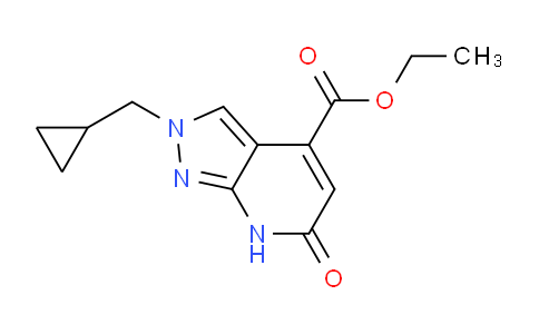 CAS No. 1160246-34-3, Ethyl 2-(cyclopropylmethyl)-6-oxo-6,7-dihydro-2H-pyrazolo[3,4-b]pyridine-4-carboxylate