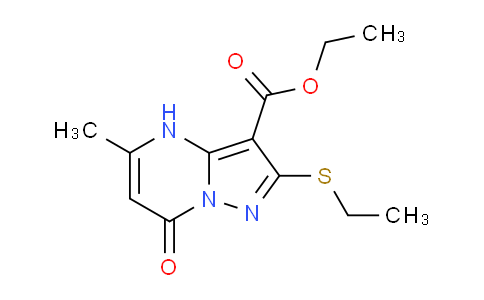 CAS No. 1263214-30-7, Ethyl 2-(ethylthio)-5-methyl-7-oxo-4,7-dihydropyrazolo[1,5-a]pyrimidine-3-carboxylate