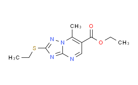 CAS No. 1189166-68-4, Ethyl 2-(ethylthio)-7-methyl-[1,2,4]triazolo[1,5-a]pyrimidine-6-carboxylate