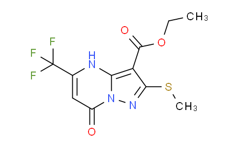 CAS No. 1263214-31-8, Ethyl 2-(methylthio)-7-oxo-5-(trifluoromethyl)-4,7-dihydropyrazolo[1,5-a]pyrimidine-3-carboxylate