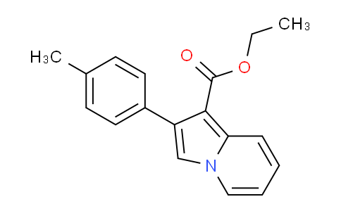 CAS No. 449778-84-1, Ethyl 2-(p-tolyl)indolizine-1-carboxylate
