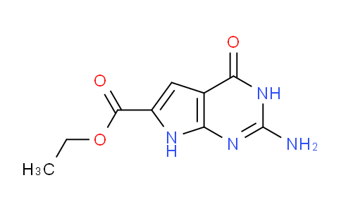 CAS No. 188062-43-3, Ethyl 2-amino-4-oxo-4,7-dihydro-3H-pyrrolo[2,3-d]pyrimidine-6-carboxylate