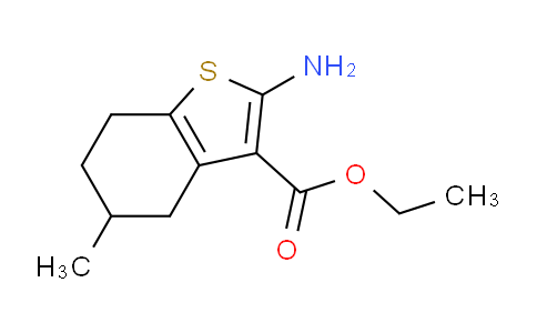 CAS No. 70733-08-3, Ethyl 2-amino-5-methyl-4,5,6,7-tetrahydrobenzo[b]thiophene-3-carboxylate