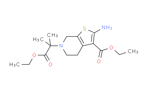 CAS No. 914202-76-9, Ethyl 2-amino-6-(1-ethoxy-2-methyl-1-oxopropan-2-yl)-4,5,6,7-tetrahydrothieno[2,3-c]pyridine-3-carboxylate
