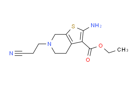 CAS No. 28981-92-2, Ethyl 2-amino-6-(2-cyanoethyl)-4,5,6,7-tetrahydrothieno[2,3-c]pyridine-3-carboxylate