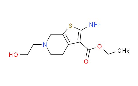 CAS No. 36287-46-4, Ethyl 2-amino-6-(2-hydroxyethyl)-4,5,6,7-tetrahydrothieno[2,3-c]pyridine-3-carboxylate