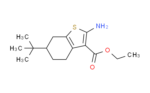 CAS No. 351980-73-9, Ethyl 2-amino-6-(tert-butyl)-4,5,6,7-tetrahydrobenzo[b]thiophene-3-carboxylate
