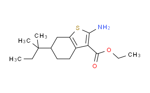 CAS No. 303135-99-1, Ethyl 2-amino-6-(tert-pentyl)-4,5,6,7-tetrahydrobenzo[b]thiophene-3-carboxylate