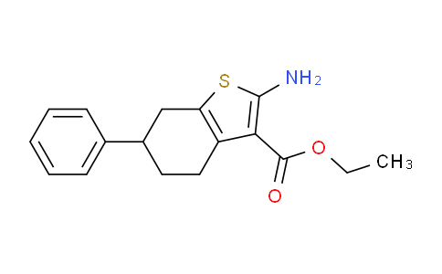 CAS No. 350997-36-3, Ethyl 2-amino-6-phenyl-4,5,6,7-tetrahydrobenzo[b]thiophene-3-carboxylate
