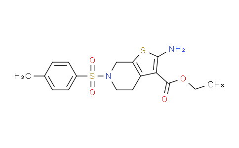 CAS No. 474122-70-8, Ethyl 2-amino-6-tosyl-4,5,6,7-tetrahydrothieno[2,3-c]pyridine-3-carboxylate