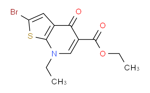 CAS No. 55503-47-4, Ethyl 2-bromo-7-ethyl-4-oxo-4,7-dihydrothieno[2,3-b]pyridine-5-carboxylate