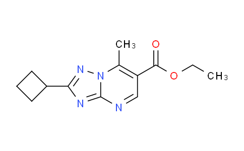 CAS No. 1379811-55-8, Ethyl 2-cyclobutyl-7-methyl-[1,2,4]triazolo[1,5-a]pyrimidine-6-carboxylate