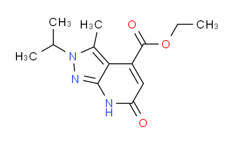 CAS No. 1174858-43-5, Ethyl 2-isopropyl-3-methyl-6-oxo-6,7-dihydro-2H-pyrazolo[3,4-b]pyridine-4-carboxylate
