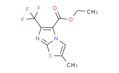 CAS No. 1956321-80-4, Ethyl 2-methyl-6-(trifluoromethyl)imidazo[2,1-b]thiazole-5-carboxylate