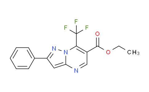CAS No. 1245807-16-2, Ethyl 2-phenyl-7-(trifluoromethyl)pyrazolo[1,5-a]pyrimidine-6-carboxylate