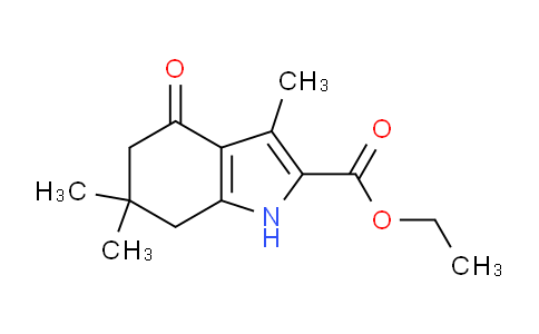 CAS No. 37711-24-3, Ethyl 3,6,6-trimethyl-4-oxo-4,5,6,7-tetrahydro-1H-indole-2-carboxylate