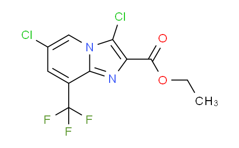 CAS No. 1237838-85-5, Ethyl 3,6-dichloro-8-(trifluoromethyl)imidazo[1,2-a]pyridine-2-carboxylate