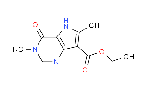 CAS No. 51618-12-3, Ethyl 3,6-dimethyl-4-oxo-4,5-dihydro-3H-pyrrolo[3,2-d]pyrimidine-7-carboxylate
