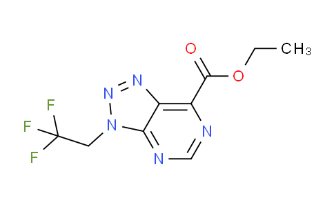 CAS No. 1956322-85-2, Ethyl 3-(2,2,2-trifluoroethyl)-3H-[1,2,3]triazolo[4,5-d]pyrimidine-7-carboxylate