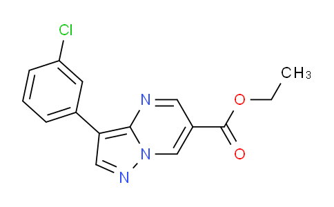 CAS No. 619306-95-5, Ethyl 3-(3-chlorophenyl)pyrazolo[1,5-a]pyrimidine-6-carboxylate