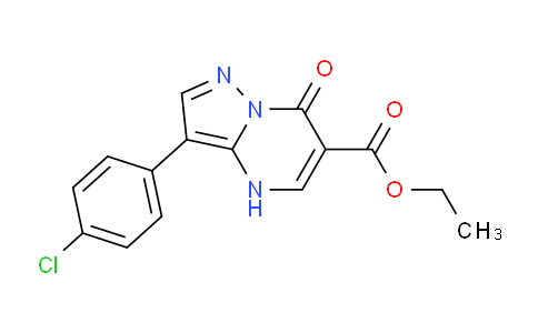 CAS No. 1018143-84-4, Ethyl 3-(4-chlorophenyl)-7-oxo-4,7-dihydropyrazolo[1,5-a]pyrimidine-6-carboxylate